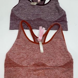 PINK sports bras seamless fit